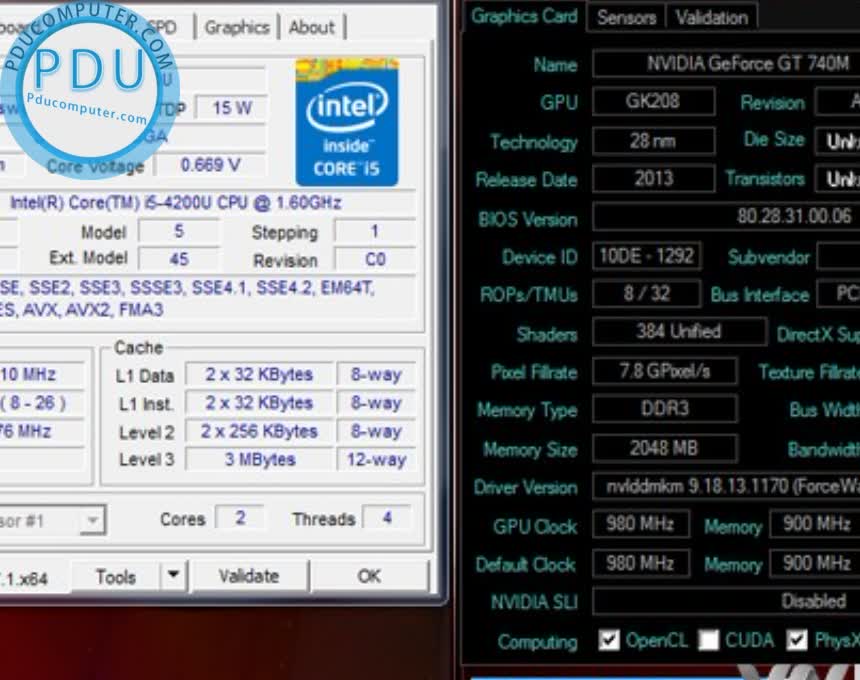 Dell Latitude 3340 C-2957U | Ram 4GB | SSD 120GB | HD | Card On