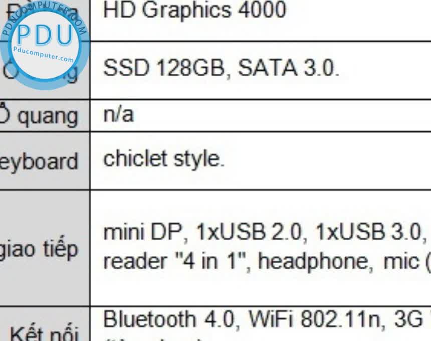 Lenovo Thinkpad X1 Carbon / i5*3317u/ ram 8g / ssd 128g /màn 14.0 HD 1600*900