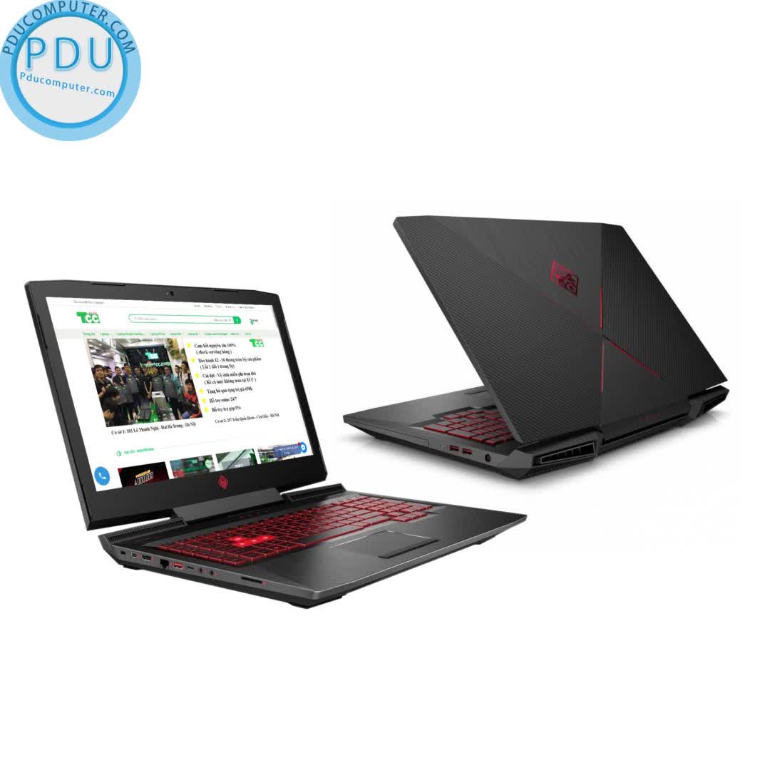 Laptop Cũ GAMING HP OMEN 17 2017 CORE I7 7700HQ/ RAM 16G/ SSD 128+HDD 1T/ GTX 1070 8G/ MÀN 17.3 FULL HD IPS