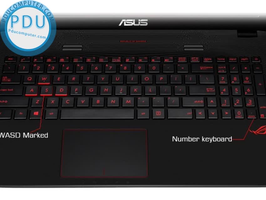 Laptop Cũ Asus GL752VW-T4163D (Core i7-6700HQ, RAM 8GB, HDD 1TB SSD 128GB, VGA 4GB, NVIDIA GTX 960M, 15.6 inch, FULL HD 1920X1080)