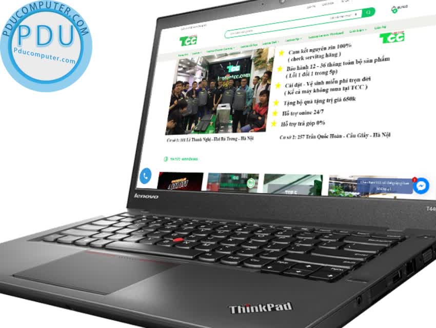 Laptop Cũ Lenovo Thinkpad T440s i5 4300U | RAM 4GB | SSD 120G | 14” HD+ 1600×900 | Card on