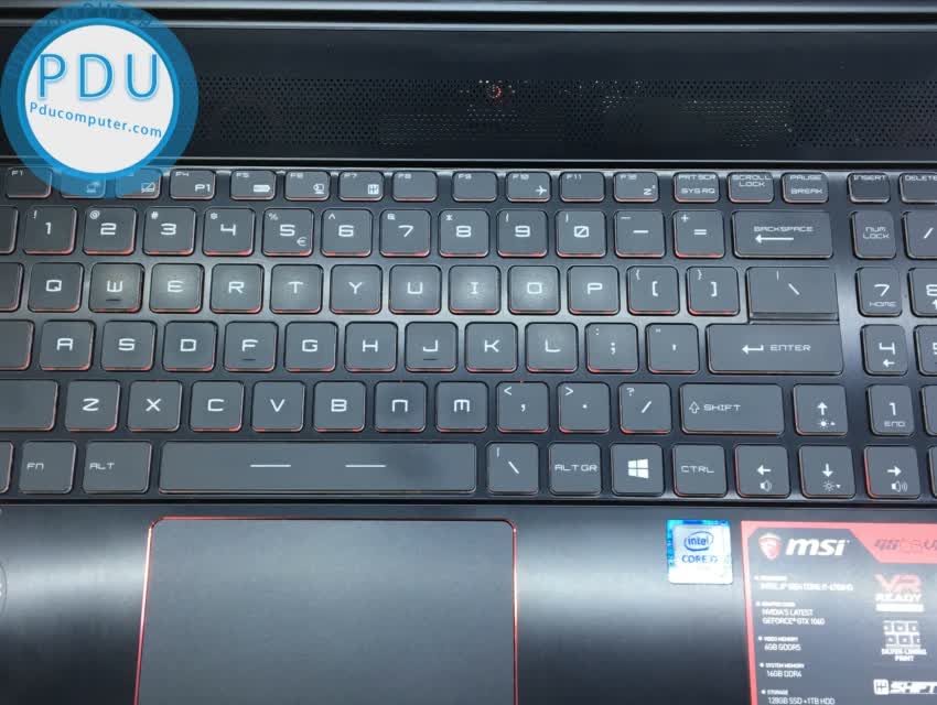 Laptop Cũ MSI GS63 7RF Stealth Pro Core i7-7700HQ, RAM 16GB, SSD 128+HDD 1TB, NVIDIA GeForce GTX 1060 (6GB), 15.6 inch Full HD