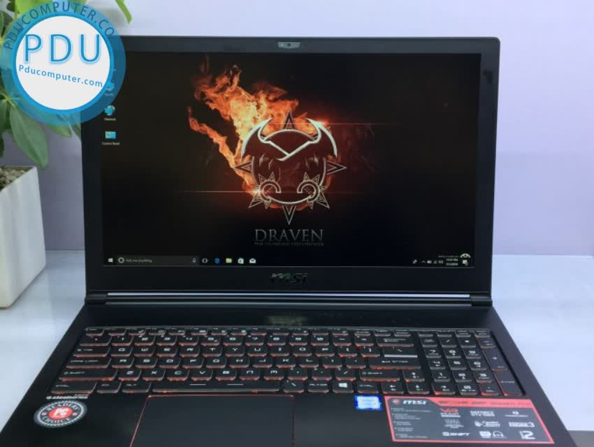 Laptop Cũ MSI GS63 6RF Stealth Pro Core i7-6700HQ, RAM 16GB, SSD 128+HDD 1TB, NVIDIA GeForce GTX 1060 (6GB), 15.6 inch Full HD