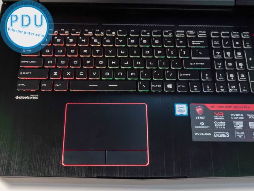 Laptop cũ MSI GT73VR 6RF Titan Pro i7 6820HK/ 64GB/ GTX 1080 8GB GDDR5X/ HDD 1TB + 2x SSD 512GB/ 17.3″ 4k (3840 x 2160) LikeNew + box