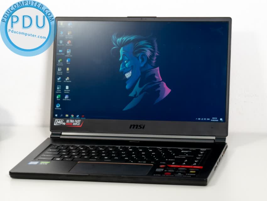 MSI GS65 STEALTH 9SE RTX2060 6GB INTEL CORE I7 9750H| RAM 16GB| SSD NVME 1T| 15.6″ IPS| 240HZ PERKEY RGB WIN 10