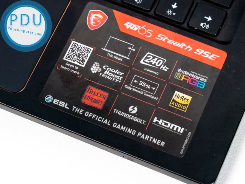 MSI GS65 STEALTH 9SE RTX2060 6GB INTEL CORE I7 9750H| RAM 16GB| SSD NVME 1T| 15.6″ IPS| 240HZ PERKEY RGB WIN 10