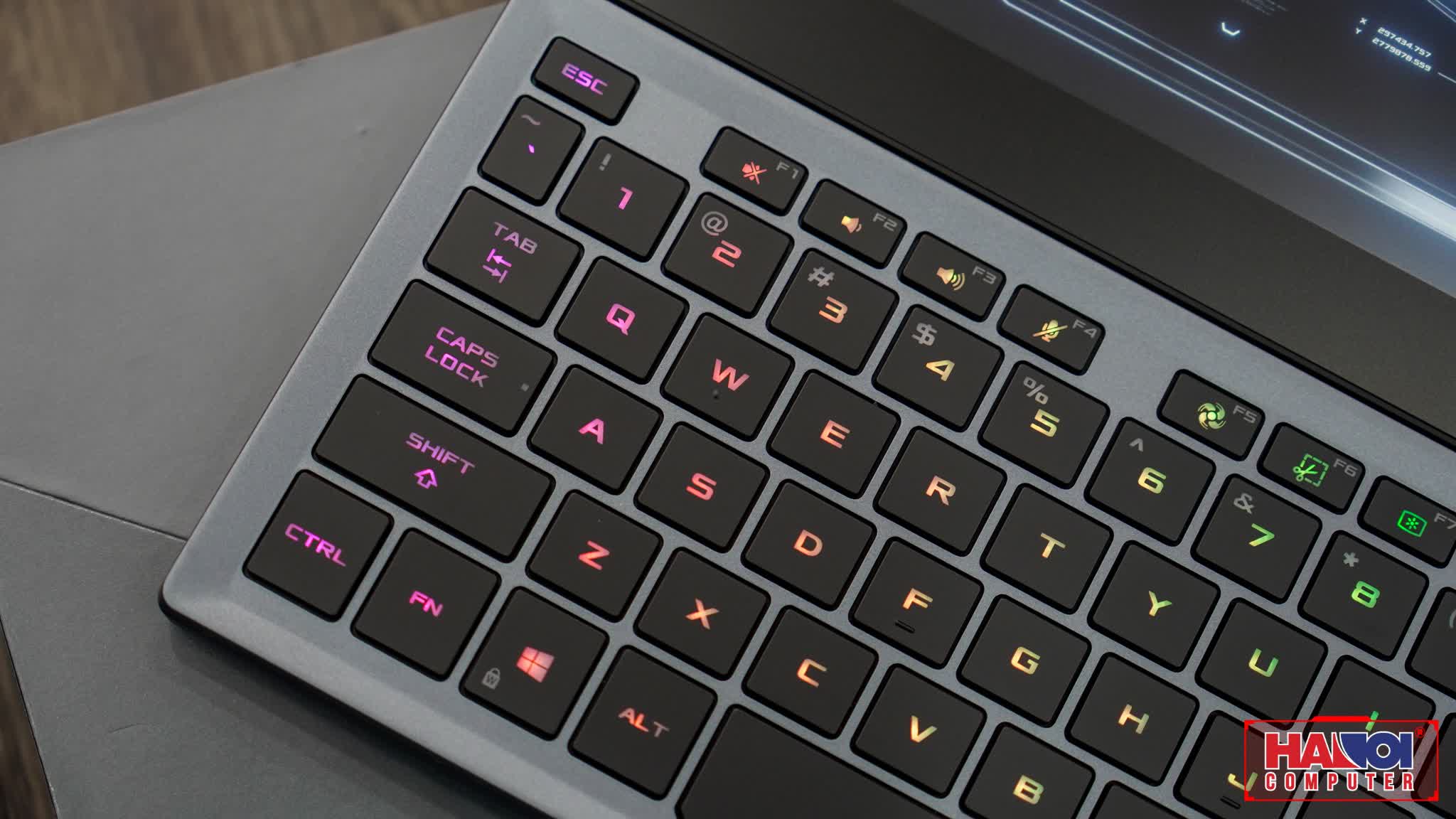 Laptop Asus Gaming ROG Zephyrus Duo GX550LXS-HC055R (i9 10980HK/32GB RAM/1TB HDD+1TB SSD/15.6 UHD/RTX2080 Super MaxQ 8GB/Win10/Balo/Chuột/Xám)