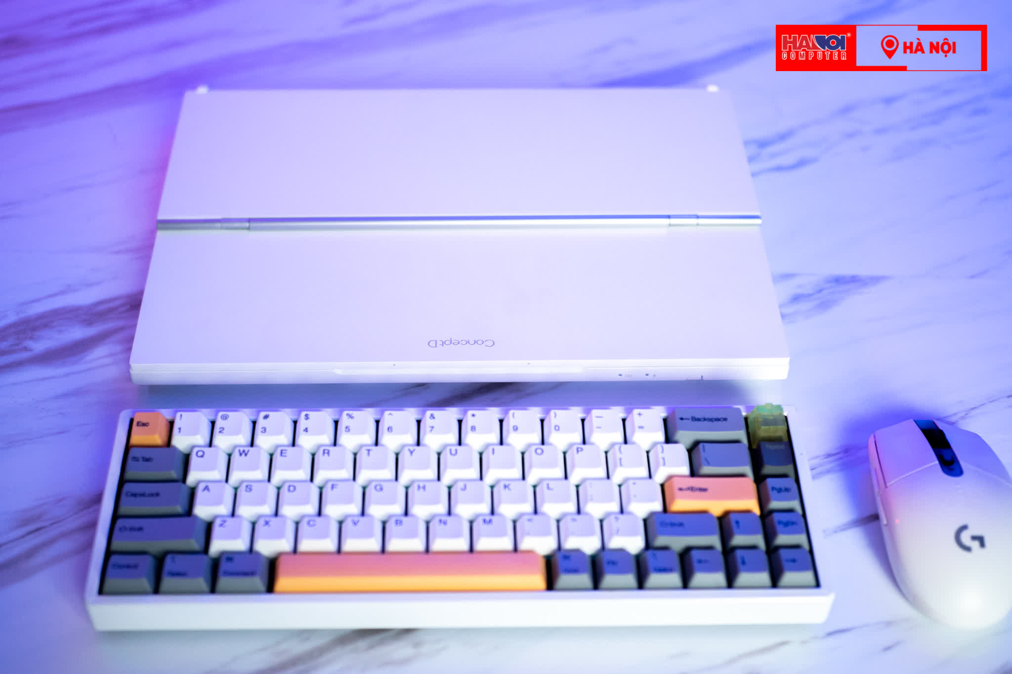 Laptop Đồ họa ConceptD 3 Ezel Pro CC314-72P-75EG (NX.C5KSV.001 ) (i7 10750H/16GB RAM/1TB SSD/Quadro™ T1000/14 inch FHD Touch/Bút/Win10 Pro/Trắng)