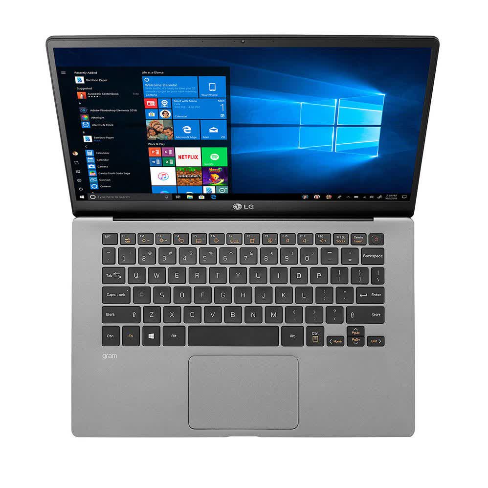 Laptop LG Gram 14ZD90N-V.AX55A5 (i5 1035G7/8GB RAM/512GBSSD/14.0 inch FHD/FP/Xám Bạc) (model 2020)