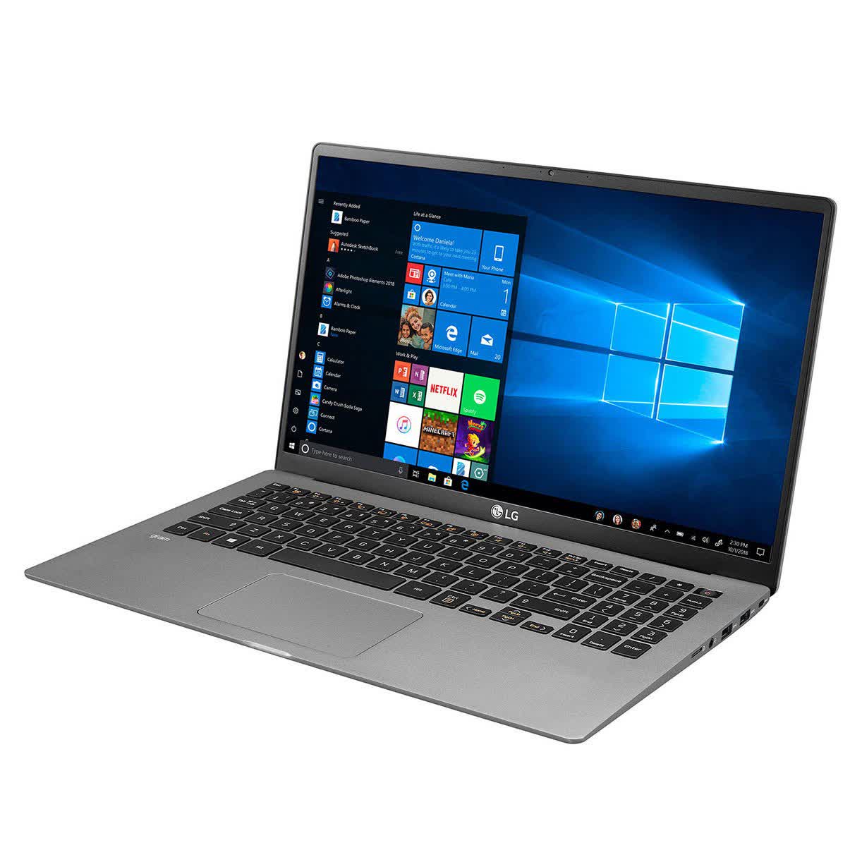 Laptop LG Gram 15Z90N-V.AR55A5 (i5 1035G7/8GB RAM/512GB SSD/15.6inch FHD/FP/Win10 Home/Xám Bạc) (model 2020)