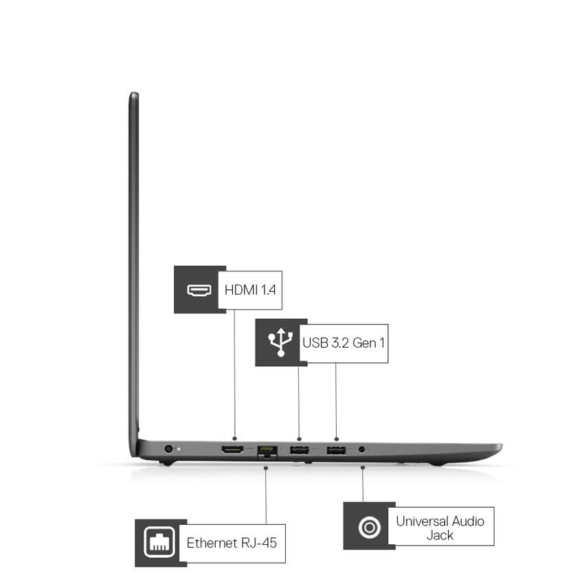 Laptop Dell Vostro 3401 (70227392) (i3 1005G1 4GB RAM/1TB HDD + 256GB SSD/14.0 inch FHD/Win10/Đen)