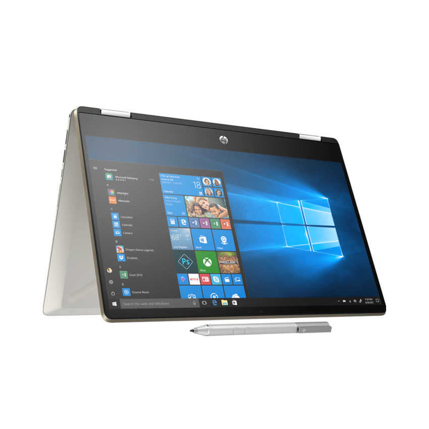 Laptop HP Pavilion x360 14-dw1016TU (2H3Q0PA) (i3 1115G4/4GB RAM/256GB SSD/14 Touch FHD/Win10/Office/Bút/Vàng)