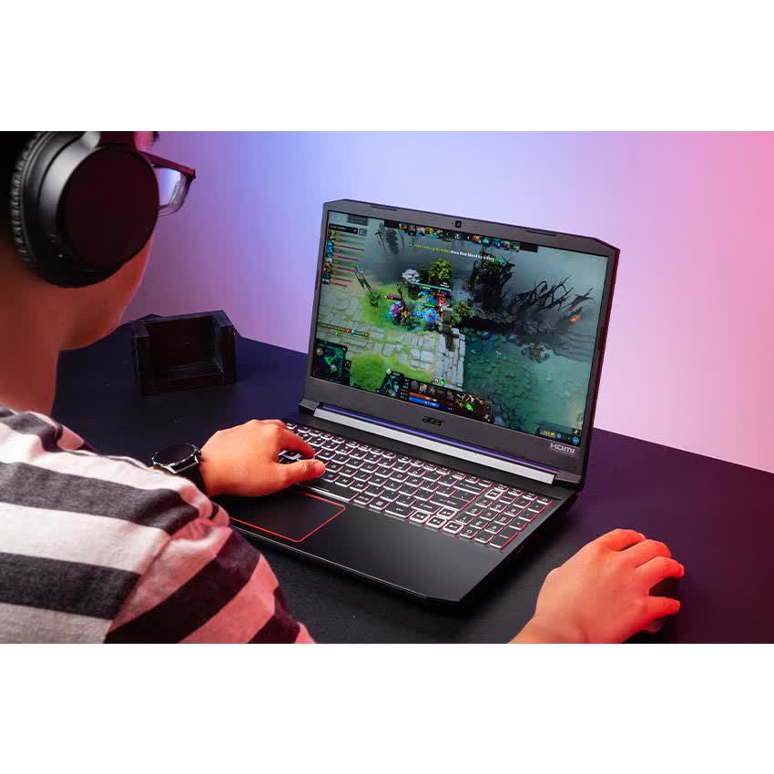 Laptop Acer Gaming Nitro 5 AN515-55-72P6 (NH.QBNSV.004) (i7 10750H/8GB RAM/512GB SSD/GTX1650 4G/15.6 inch FHD 144Hz/Win 10/Đen) (2021)