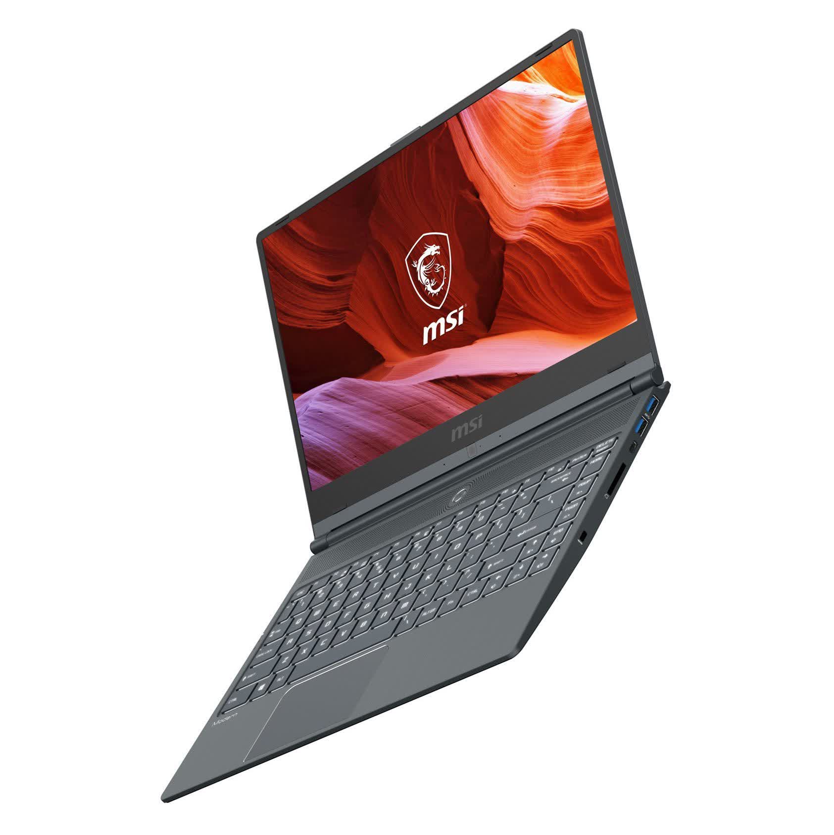 Laptop MSI Modern 14 A10RAS (1041VN) (i7-10510U/8GB RAM/512GBSSD/MX330 2GB/ 14 inch FHD/Win 10/Xám) (2020)