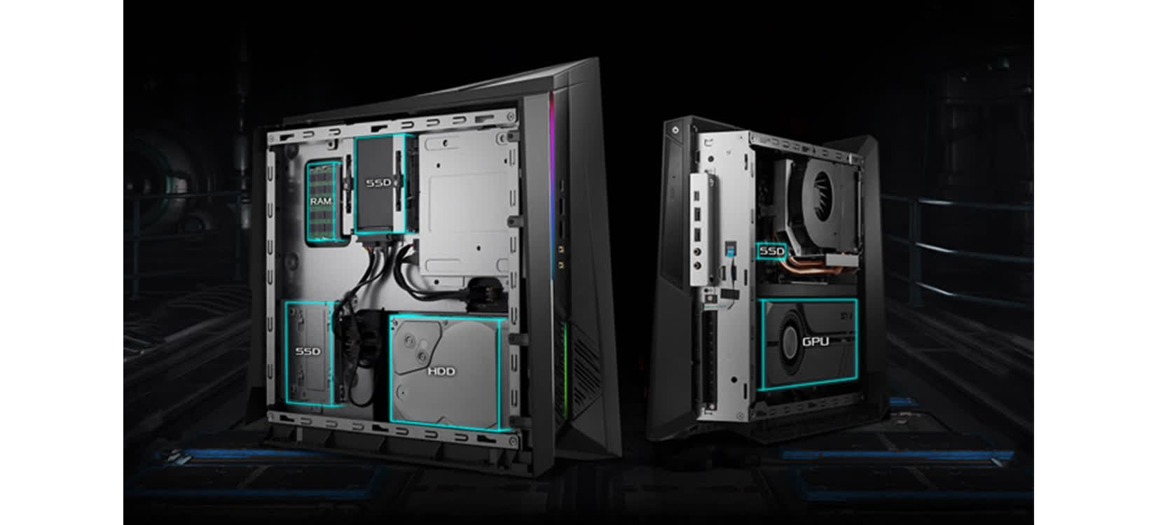 PC Asus ROG Huracan G21CN (i5-9400F/8GB RAM/256GB SSD/RTX2060/Win 10) (G21CN-D-VN001T)