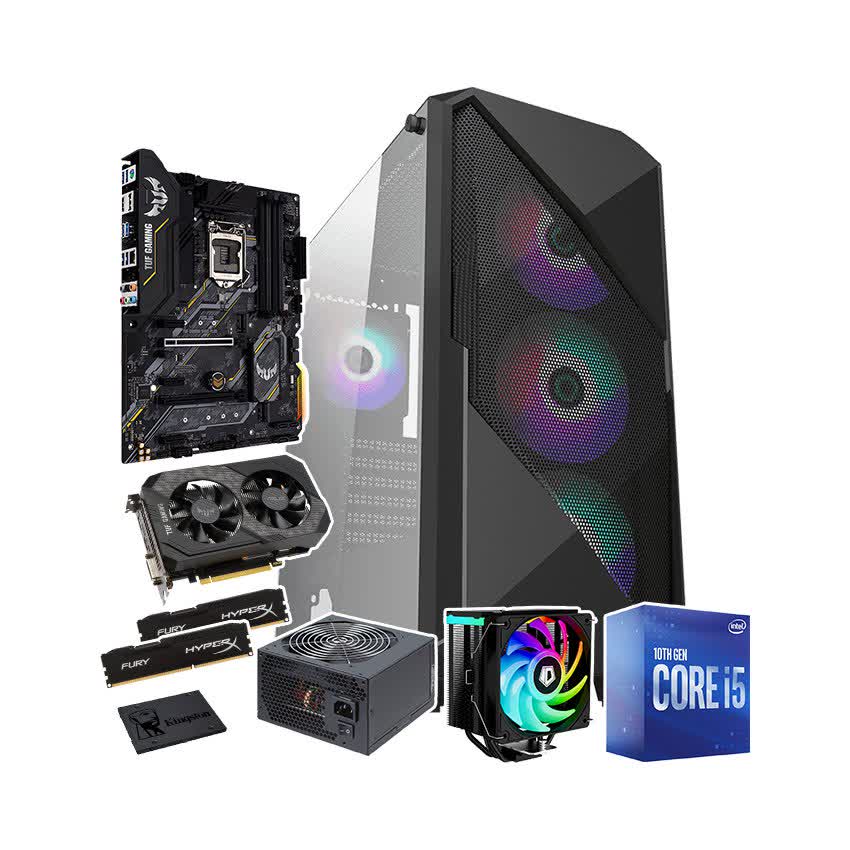 PC GAMING FALCON 027 (I5 10400/B460/16GB RAM/240GB SSD/RTX 2060/600W/Tản Cooling SE234/RGB)