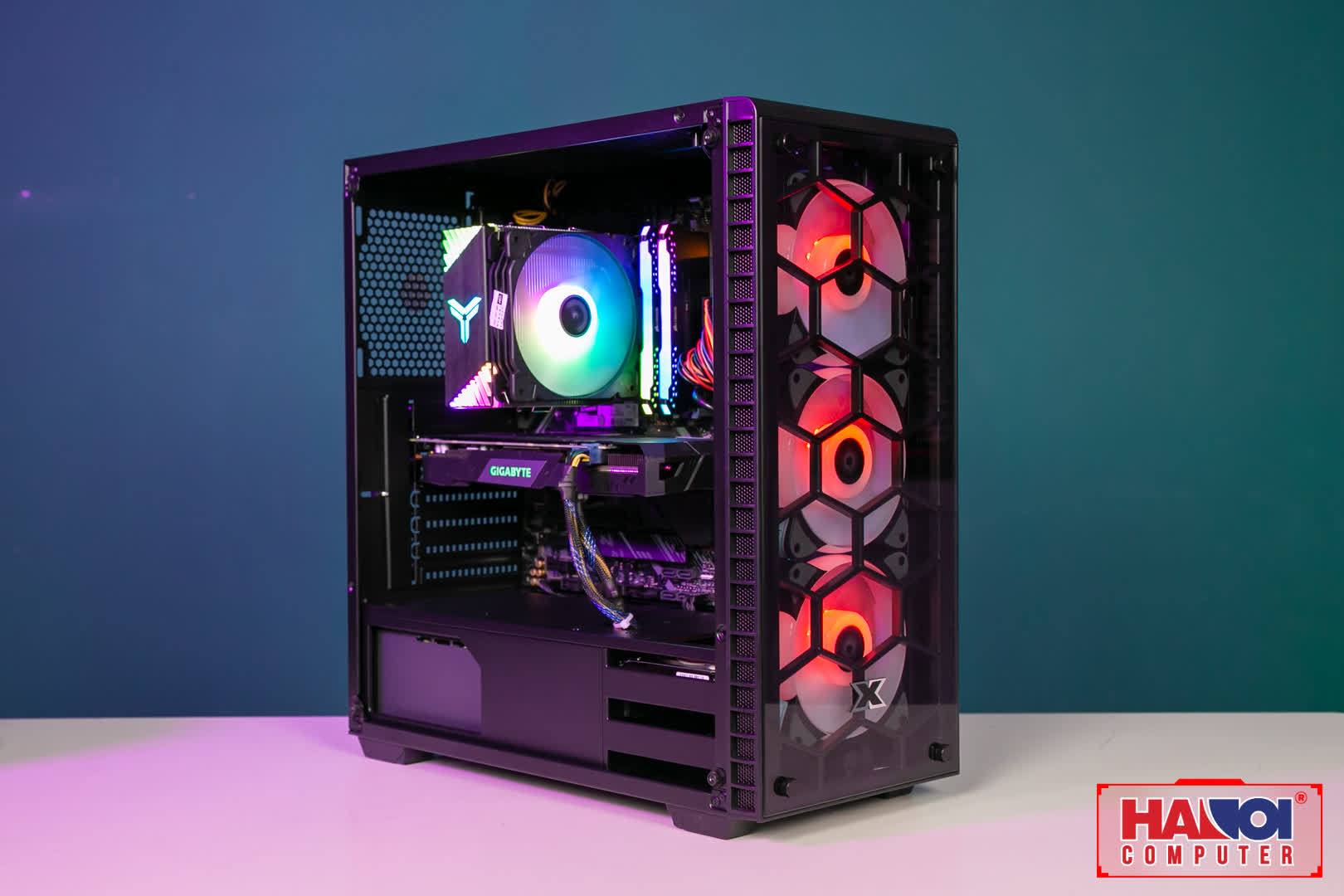 PC GAMING FALCON 037 (R7 3700X/X570/16GB RAM/250GB SSD/1TB HDD/GTX 1660 Super/550W/Tản CR-1000GT/RGB