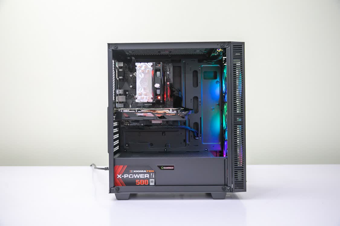 PC GAMING SHARK 008 (I3 9100F/H310/8GB RAM/RX 570/450W/Tản T400i/RGB)