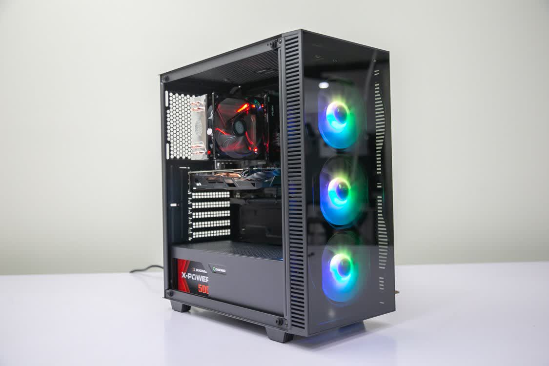 PC GAMING SHARK 008 (I3 9100F/H310/8GB RAM/RX 570/450W/Tản T400i/RGB)