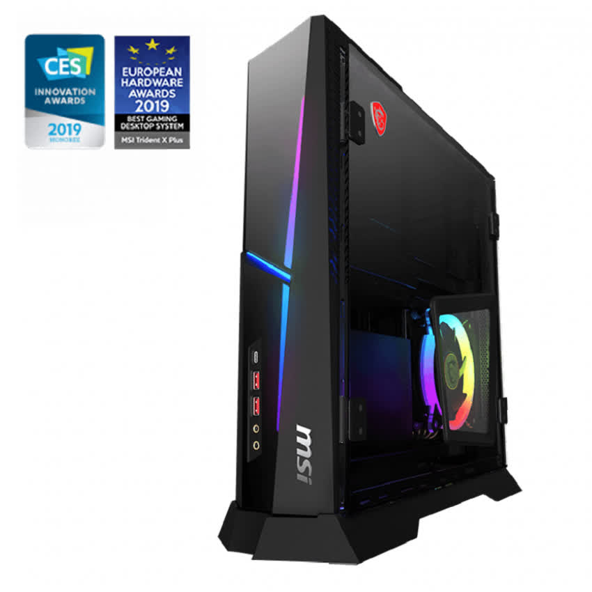 PC MSI Trident X Plus (i7-9700K/16GB (2x8GB) RAM/256GB SSD + 1TB HDD/RTX 2080) (9SE-256XVN)