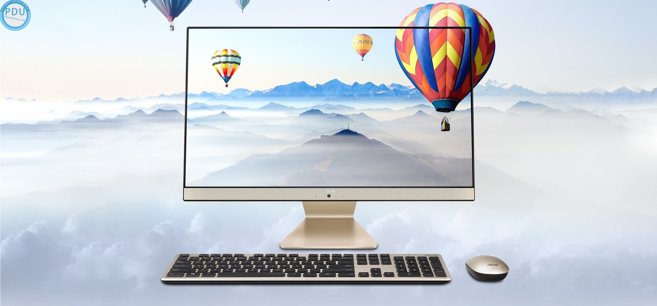 PC Asus All in One V222F (i3-10110U/4GB RAM/128GB SSD+1TB HDD/21.5 inch/WL+BT5/KB+M/Win 10) (V222FAK-BA128T)