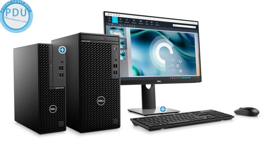 PC Dell OptiPlex 3080 MT (i5-10500/4GB RAM/1TB HDD/DVDRW/WL+BT/K+M/Fedora) (42OT380002)
