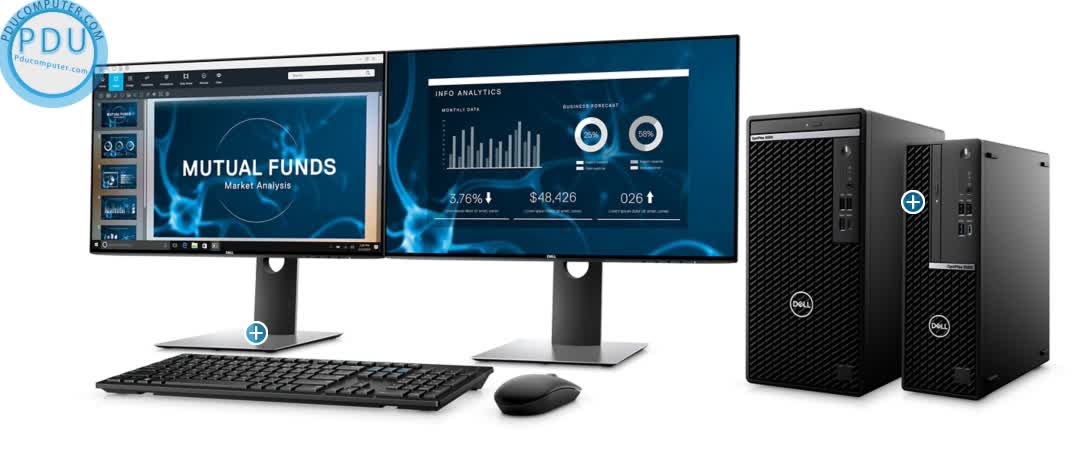 PC Dell OptiPlex 5080 SFF (i5-10500/8GB RAM/256GB SSD/DVDRW/K+M/Win 10 Pro) (42OT580W04)