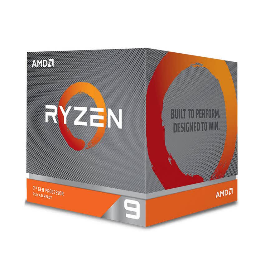 CPU AMD Ryzen 9 3900X (3.8GHz turbo up to 4.6GHz, 12 nhân 24 luồng, 70MB Cache, 105W) - Socket AMD AM4