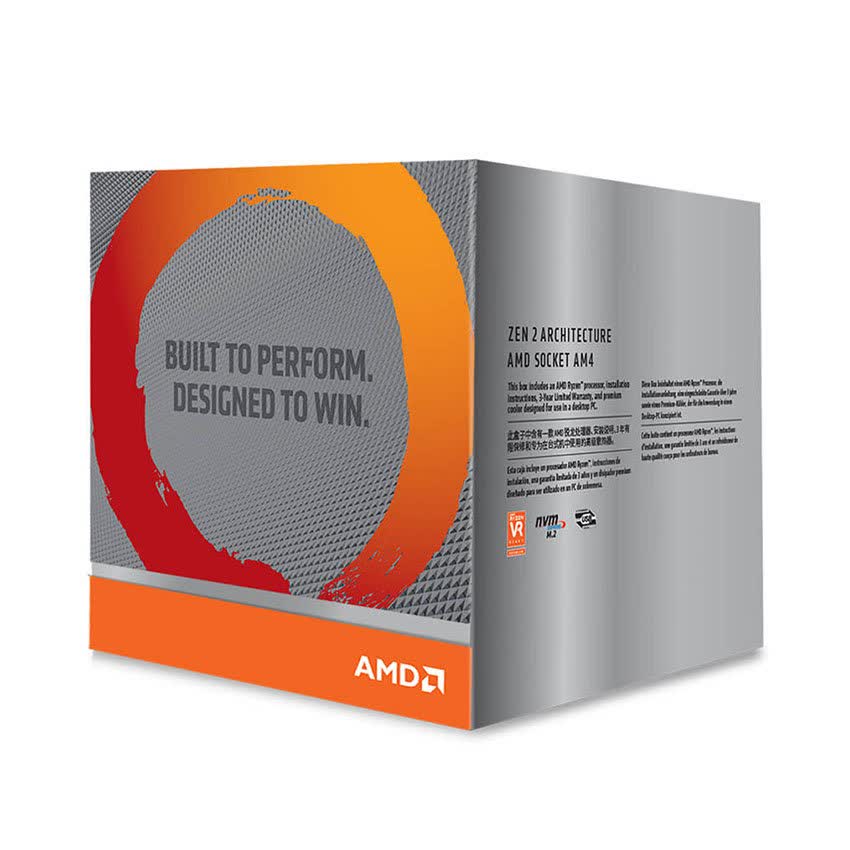 CPU AMD Ryzen 9 3900X (3.8GHz turbo up to 4.6GHz, 12 nhân 24 luồng, 70MB Cache, 105W) - Socket AMD AM4