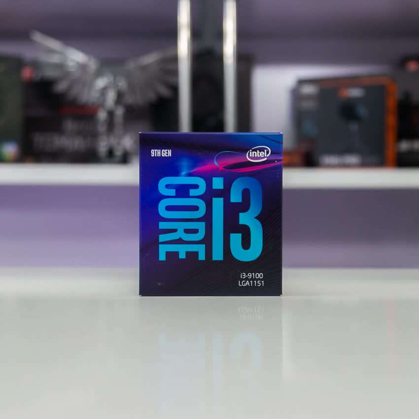 CPU Intel Core i3-9100 (3.6GHz turbo up to 4.2GHz, 4 nhân 4 luồng, 6MB Cache, 65W) - Socket Intel LGA 1151-v2
