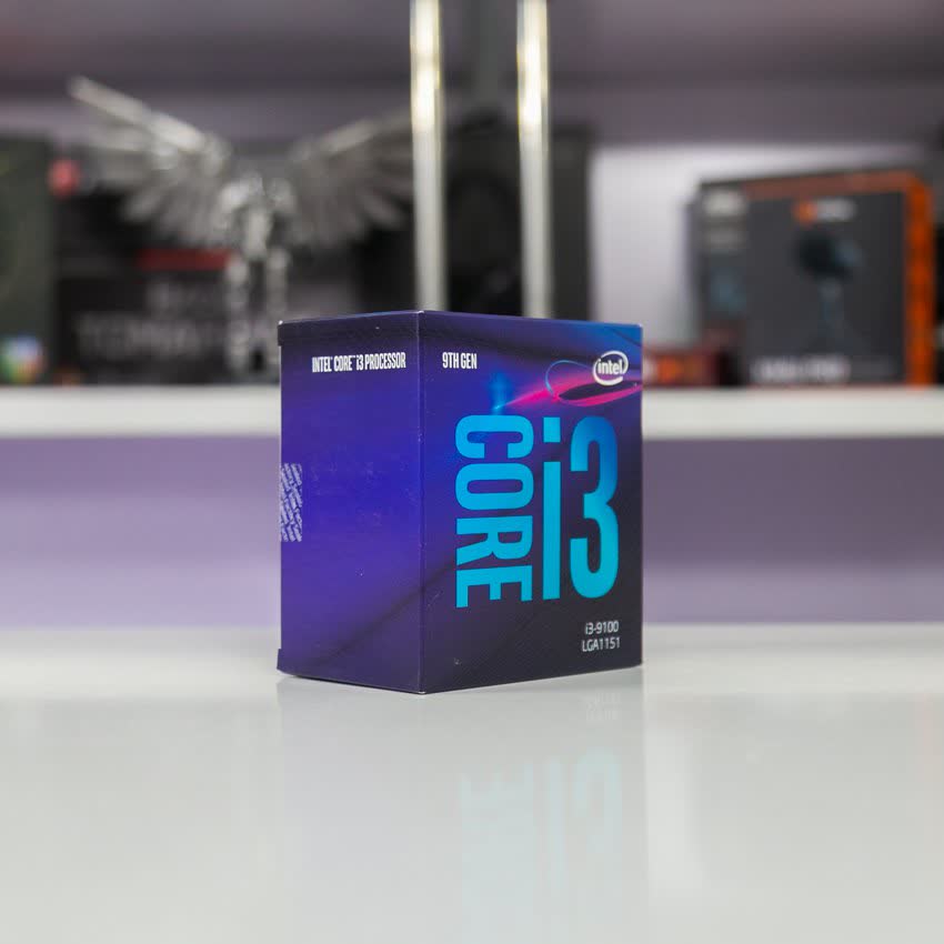 CPU Intel Core i3-9100 (3.6GHz turbo up to 4.2GHz, 4 nhân 4 luồng, 6MB Cache, 65W) - Socket Intel LGA 1151-v2