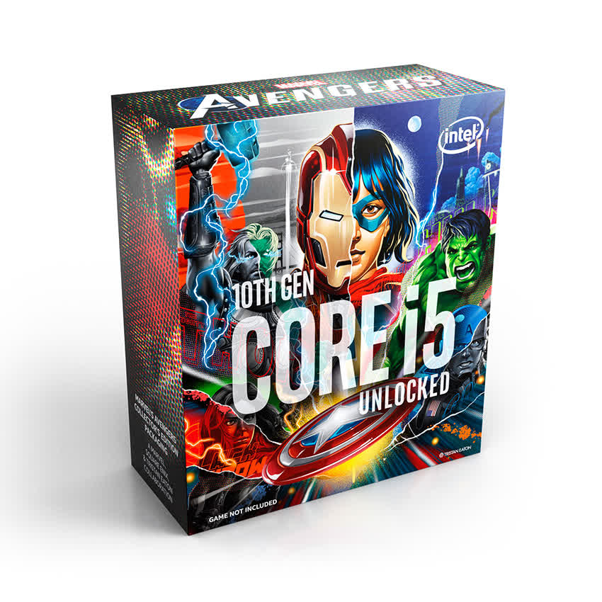 CPU Intel Core i5-10600K Avengers Edition (4.1GHz turbo up to 4.8GHz, 6 nhân 12 luồng, 12MB Cache, 125W) - Socket Intel LGA 1200
