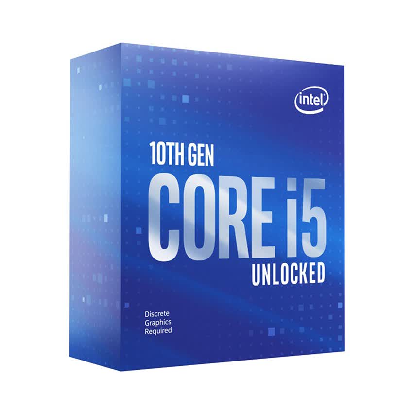 CPU Intel Core i5-10600KF (4.1GHz turbo up to 4.8GHz, 6 nhân 12 luồng, 12MB Cache, 125W) - Socket Intel LGA 1200