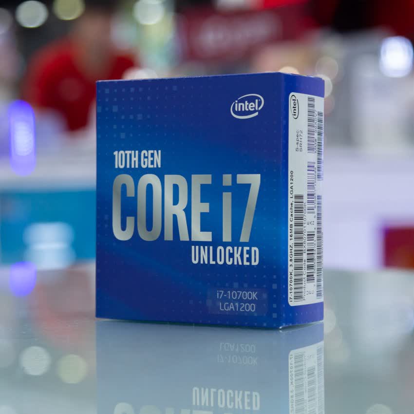 CPU Intel Core i7-10700K (3.8GHz turbo up to 5.1GHz, 8 nhân 16 luồng, 16MB Cache, 125W) - Socket Intel LGA 1200