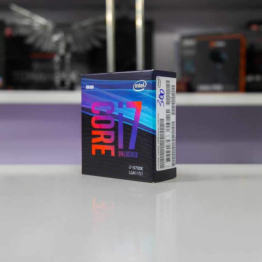 CPU Intel Core i7-9700K (3.6GHz turbo up to 4.9GHz, 8 nhân 8 luồng, 12MB Cache, 95W) - Socket Intel LGA 1151-v2