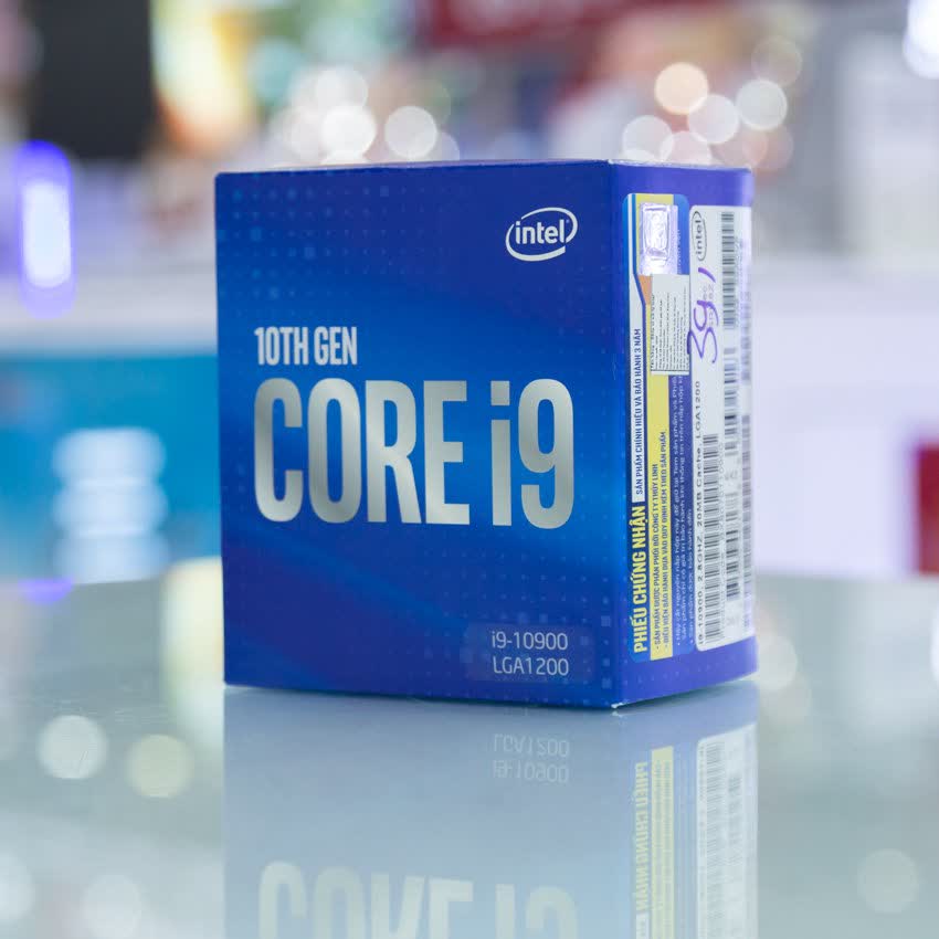 CPU Intel Core i9-10900 (2.8GHz turbo up to 5.2GHz, 10 nhân 20 luồng, 20MB Cache, 65W) - Socket Intel LGA 1200