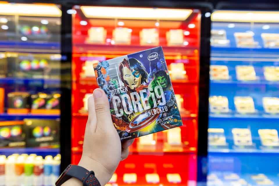 CPU Intel Core i9-10900K Avengers Edition (3.7GHz turbo up to 5.3GHz, 10 nhân 20 luồng, 20MB Cache, 125W) - Socket Intel LGA 1200