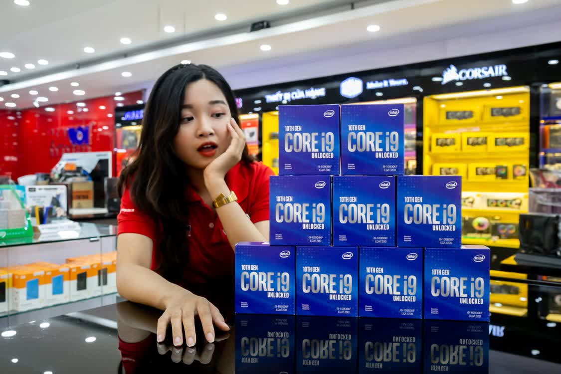 CPU Intel Core i9-10900KF (3.7GHz turbo up to 5.3GHz, 10 nhân 20 luồng, 20MB Cache, 125W) - Socket Intel LGA 1200