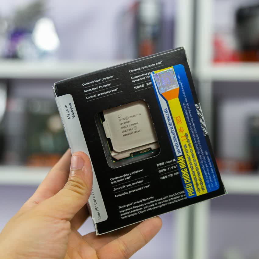CPU Intel Core i9-9900X (3.5GHz turbo up to 4.4GHz, 10 nhân 20 luồng, 19.25MB Cache, 165W) - Socket Intel LGA 2066