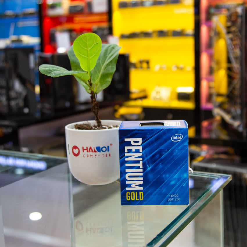 CPU Intel Pentium Gold G6400 (4.0GHz, 2 nhân 4 luồng, 4MB Cache, 58W) - Socket Intel LGA 1200)