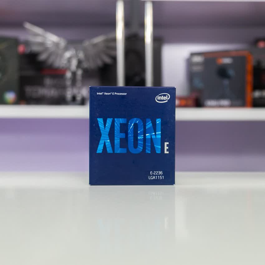 CPU Intel Xeon E-2236 (3.4GHz turbo up to 4.8GHz, 6 nhân, 12 luồng, 12 MB Cache, 80W) - Socket Intel LGA 1151-v2