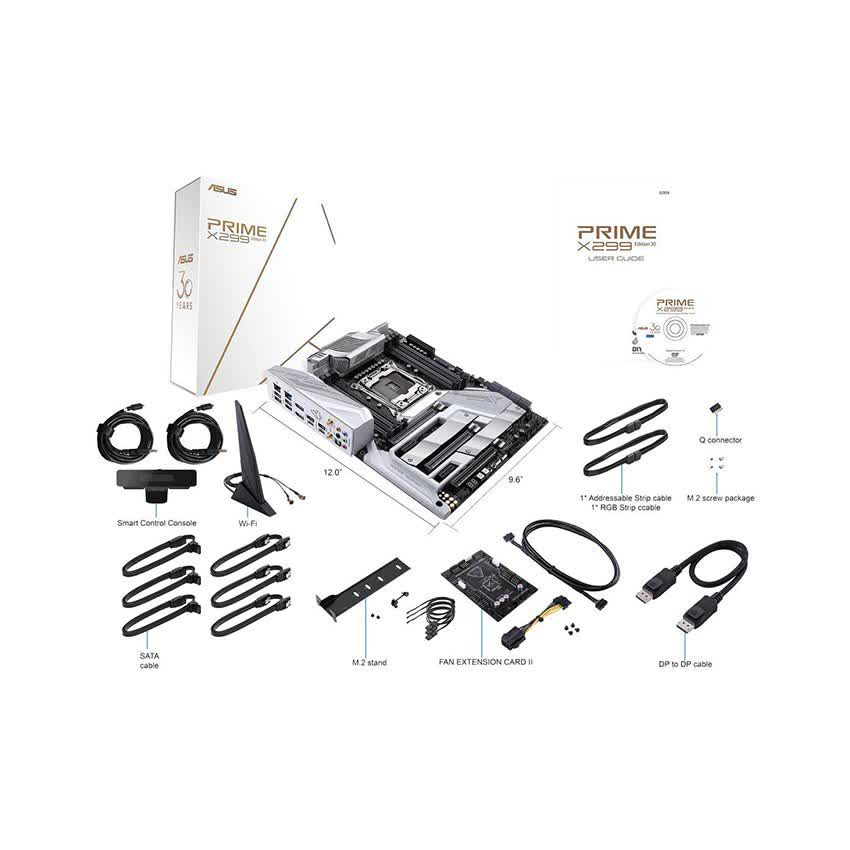 Mainboad ASUS PRIME X299 EDITION 30 (Intel X299, Socket 2066, ATX, 8 khe RAM DDR4)