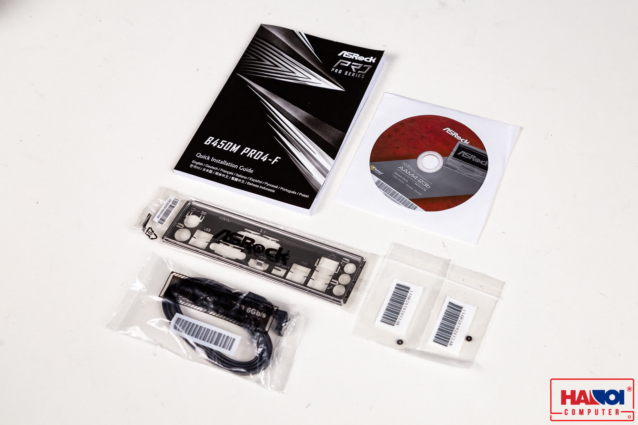 Mainboard ASROCK B450M PRO 4-F (AMD B450M, Socket AM4, m-ATX, 4 khe RAM DDR4)