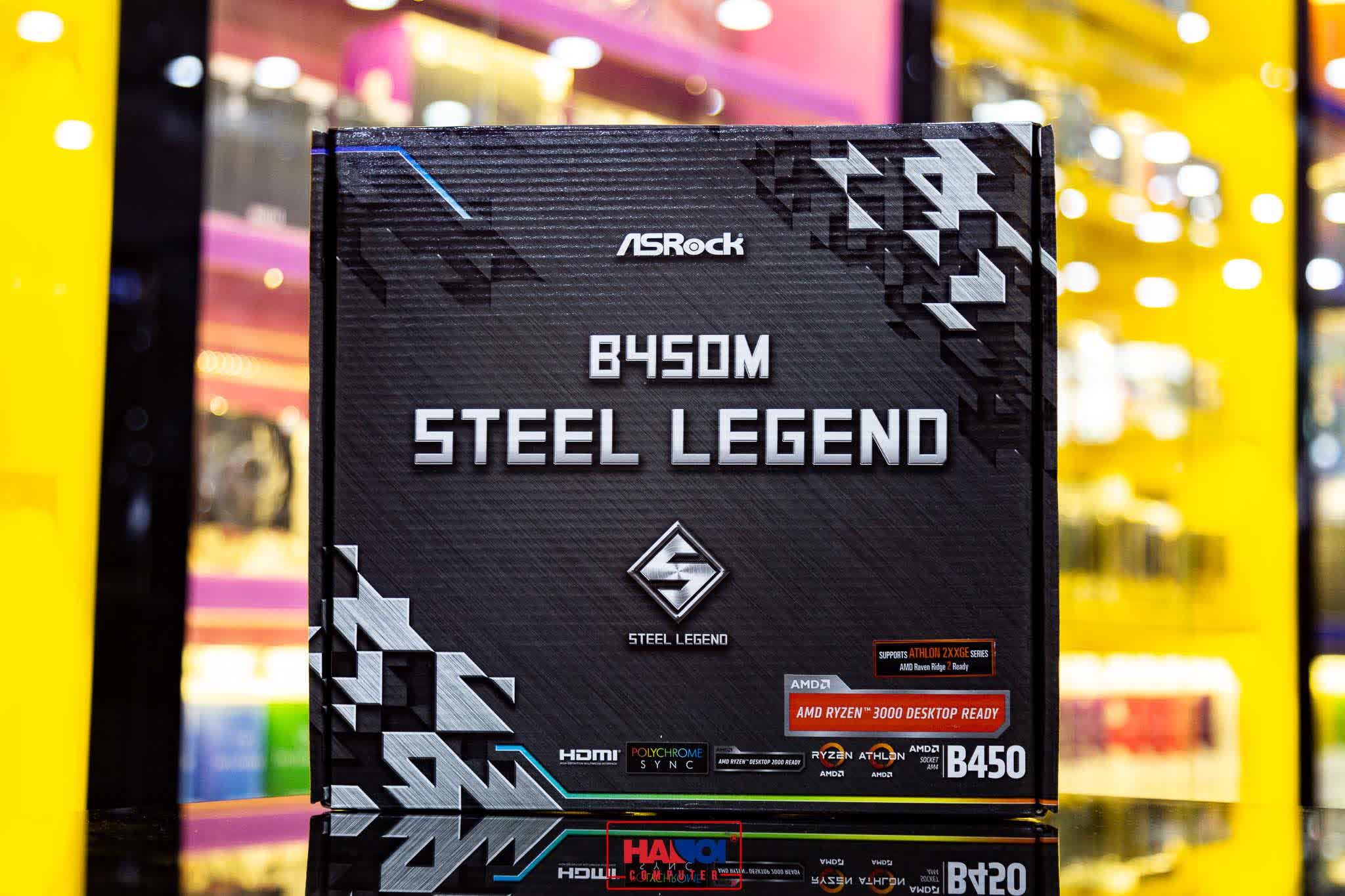 Mainboard ASROCK B450M STEEL LEGEND (AMD B450, Socket AM4, m-ATX, 4 khe RAM DDR4)