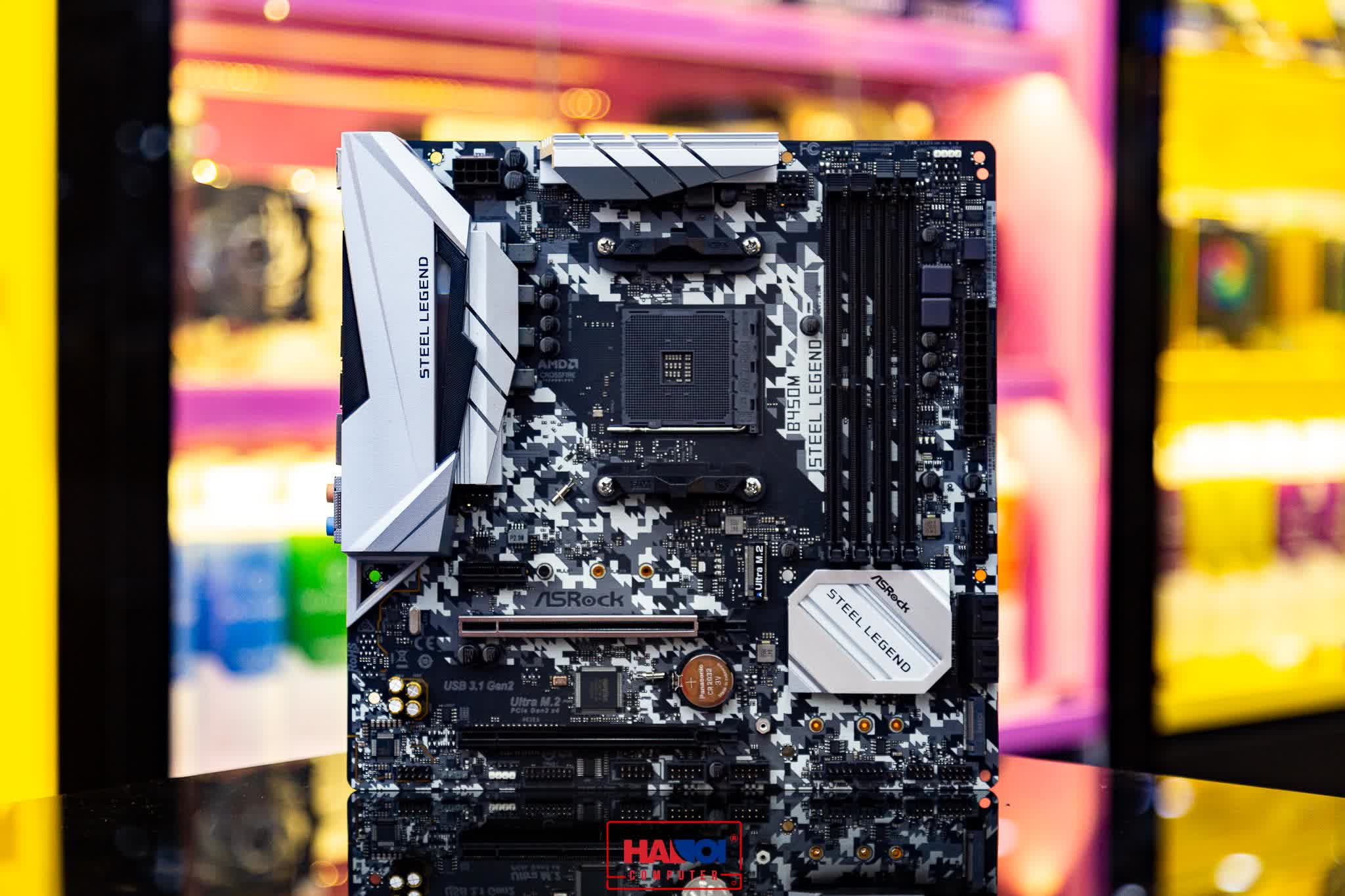 Mainboard ASROCK B450M STEEL LEGEND (AMD B450, Socket AM4, m-ATX, 4 khe RAM DDR4)