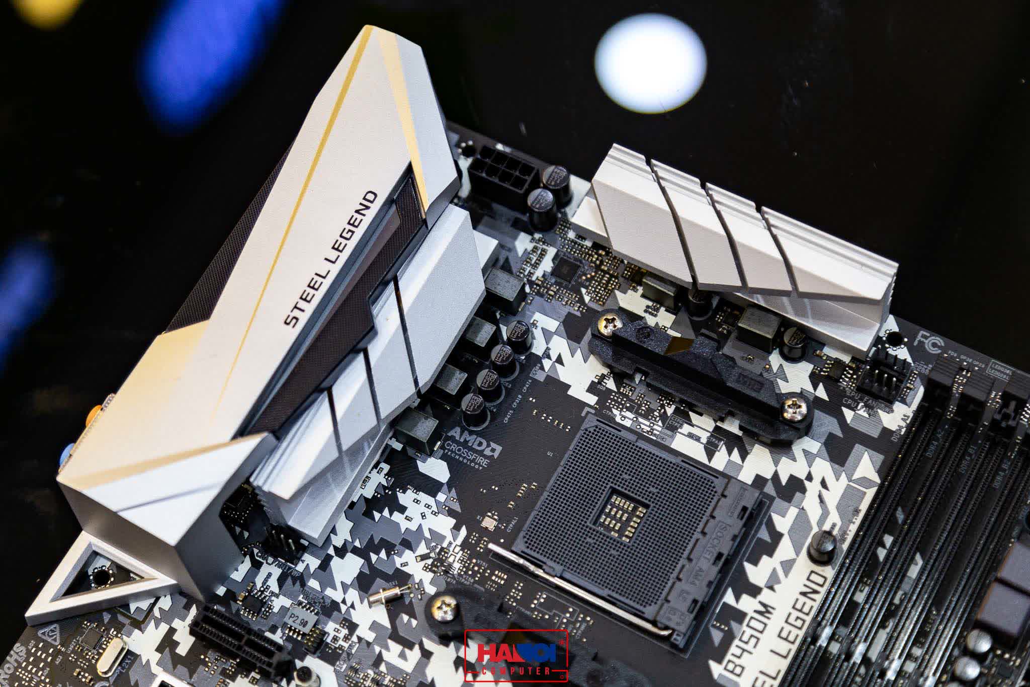 Mainboard ASROCK B450M STEEL LEGEND (AMD B450, Socket AM4, m-ATX, 4 khe RAM DDR4)