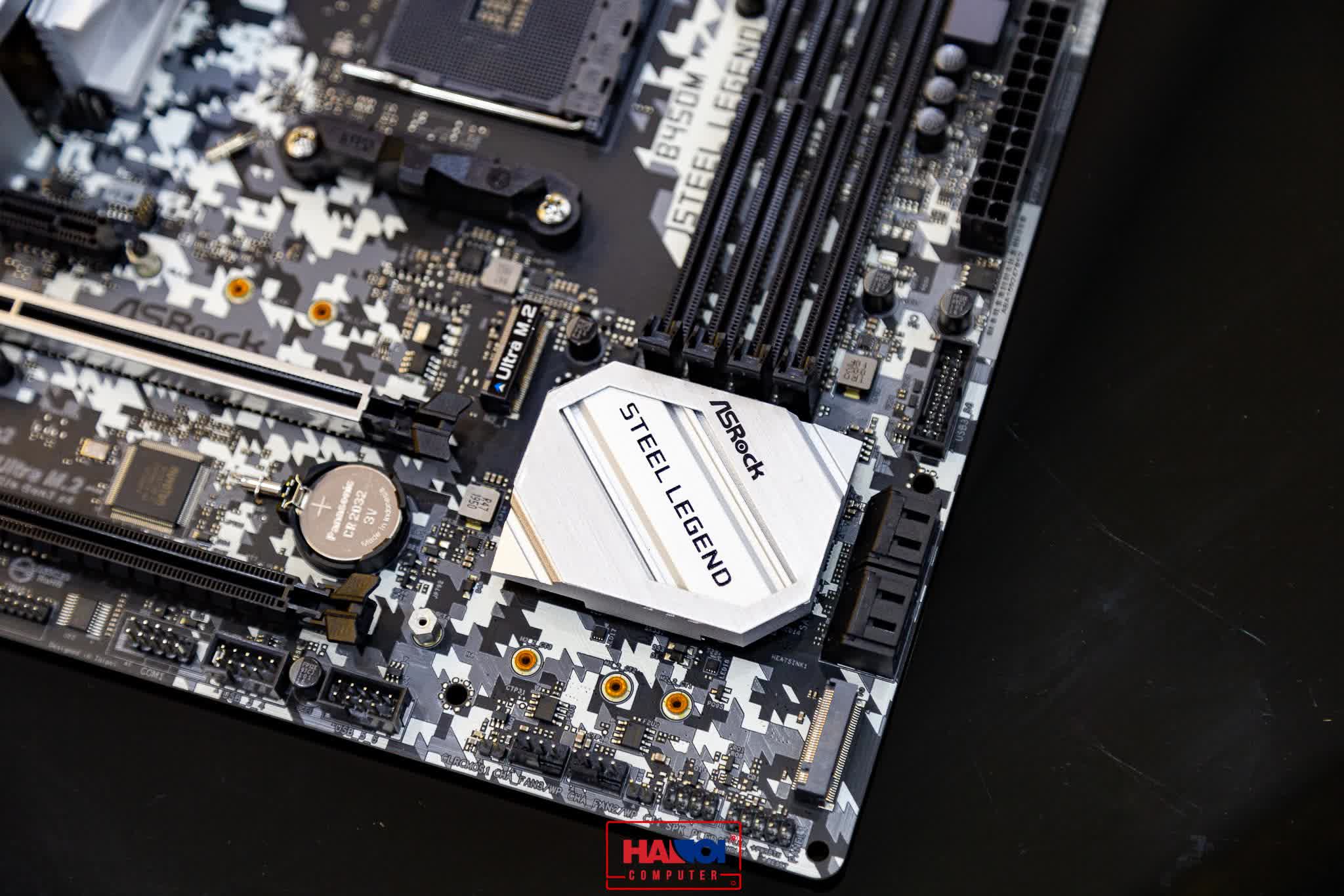 Mainboard ASROCK B450M STEEL LEGEND (AMD B450, Socket AM4, m-ATX, 4 khe RAM DDR4)