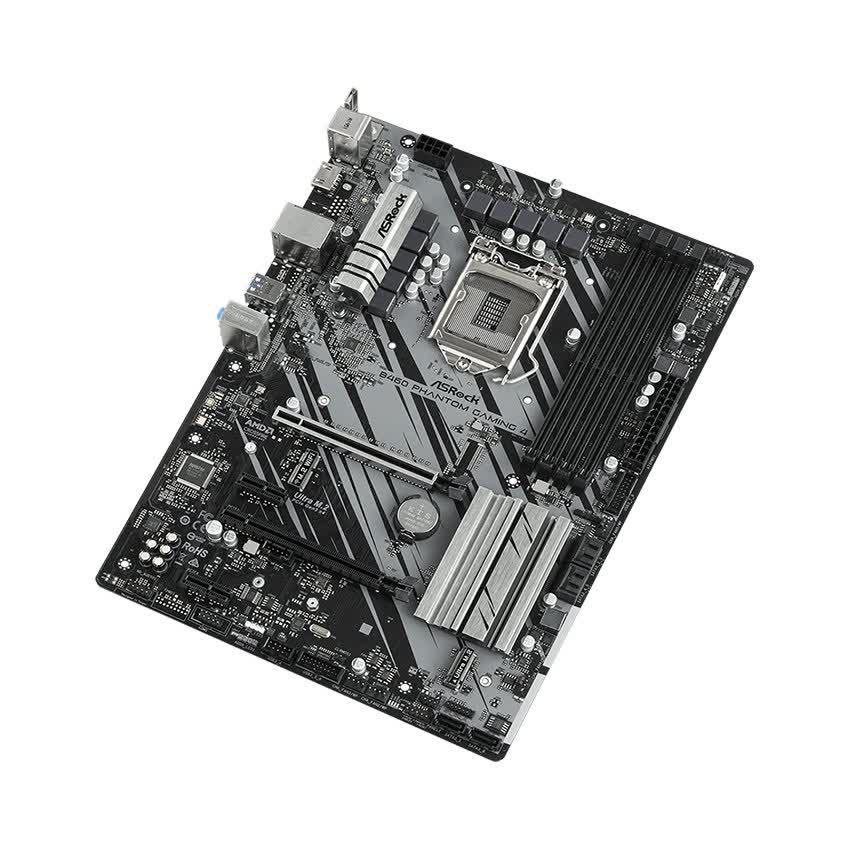 Mainboard ASROCK B460 PHANTOM GAMING 4 (Intel B460, Socket 1200, ATX, 4 khe Ram DDR4)
