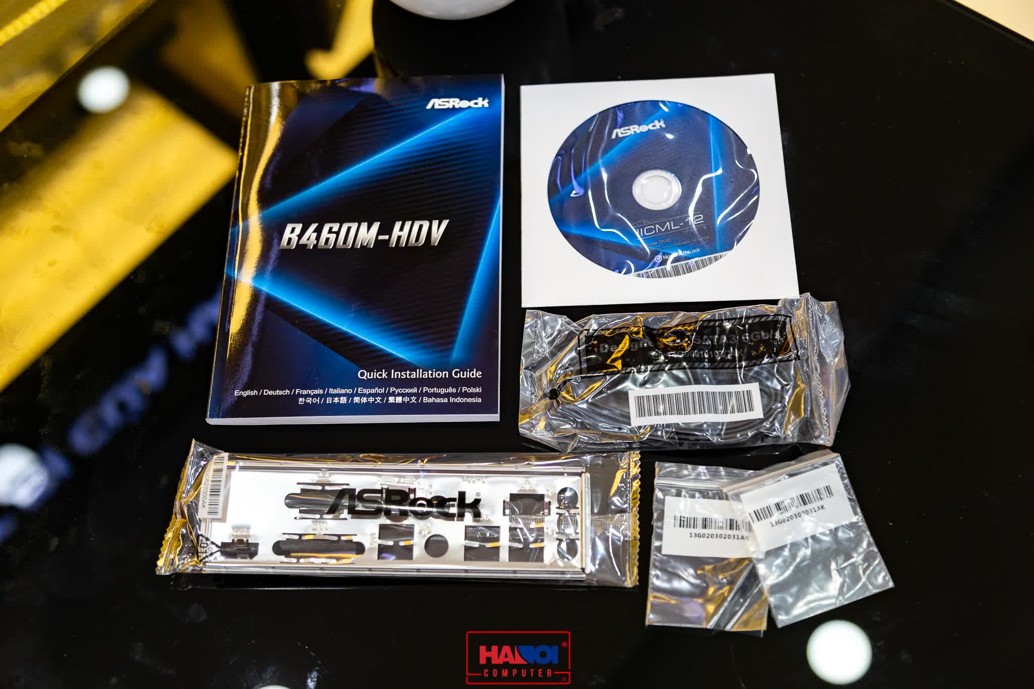 Mainboard ASROCK B460M-HDV (Intel B460, Socket 1200, m-ATX, 2 khe Ram DDR4)