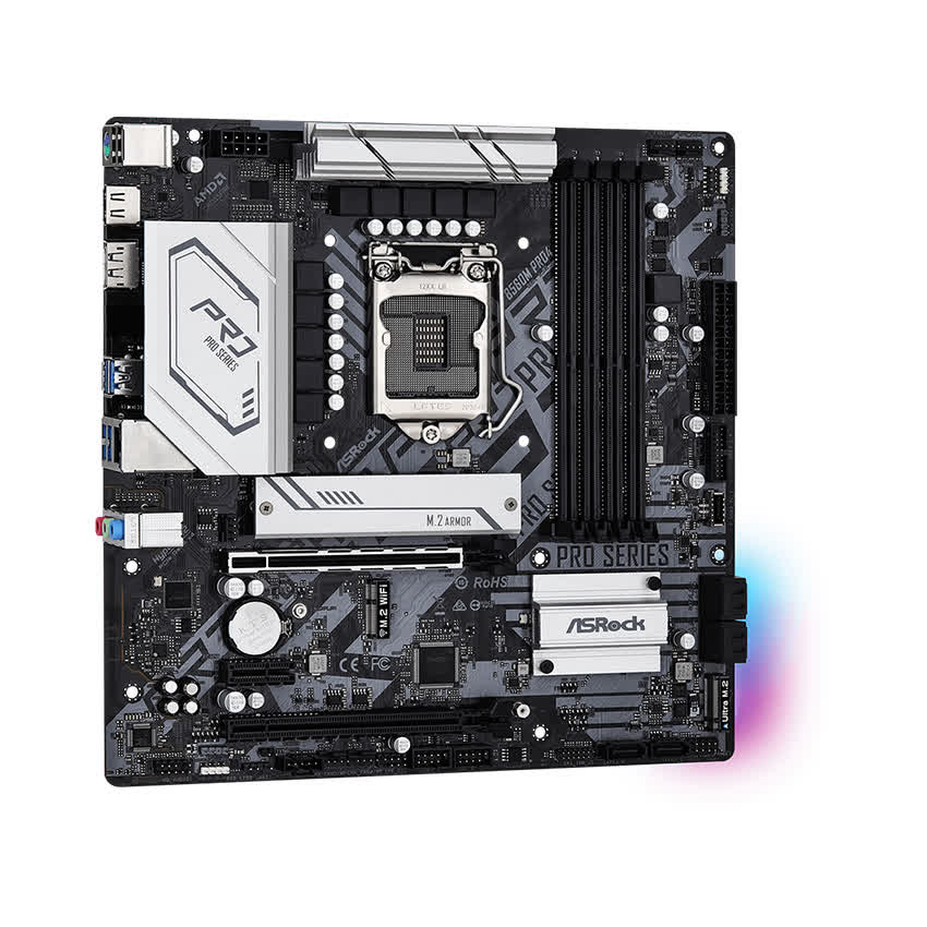 Mainboard ASROCK B560M PRO4 (Intel B560, Socket 1200, m-ATX, 4 khe Ram DDR4)